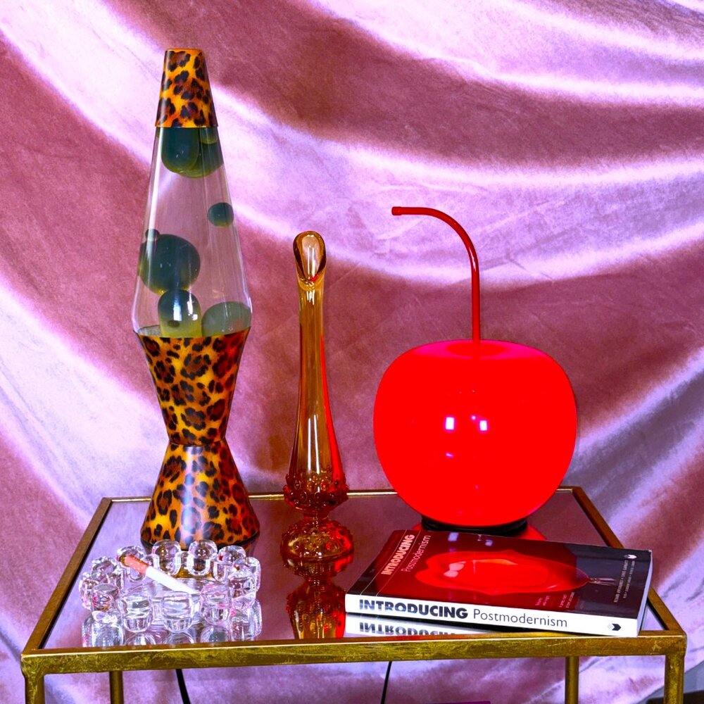 Hobnail Amber Swung Glass Bud Vase